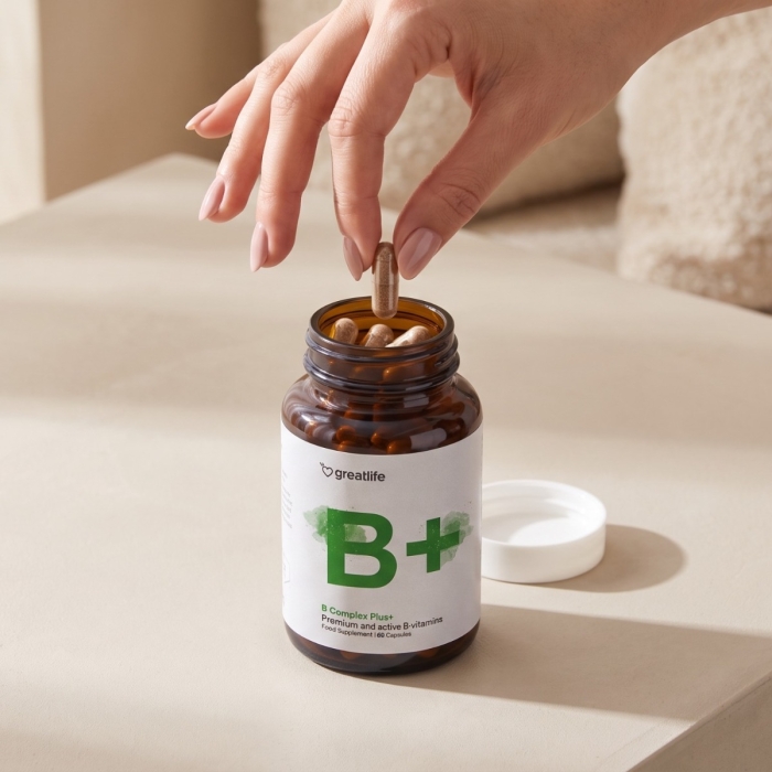 Vitaminų B kompleksas Plus+