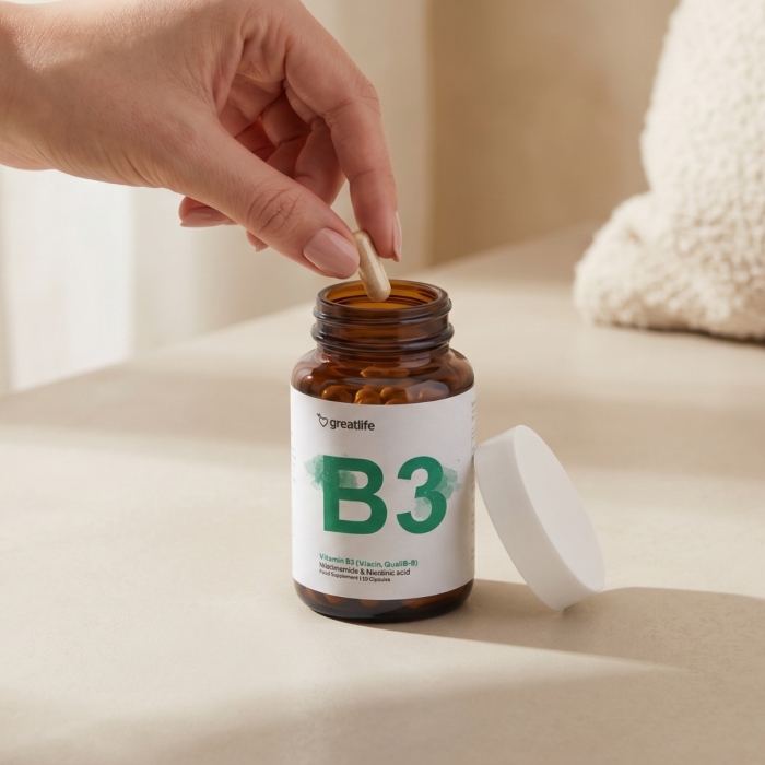 Vitaminas B3 (Niacinas, Quali®-B)